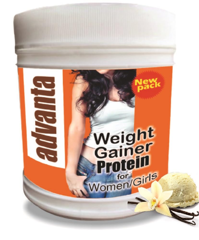 Advanta Women Weight & Mass Gainer Protein Powder – 500 g Vanilla