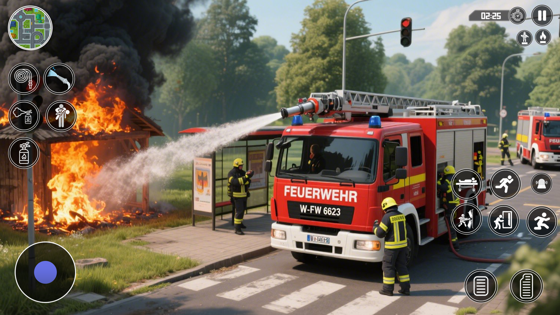 Emergency Fire Truck Driving Simulator: Firefighter Rescue Games - App ...