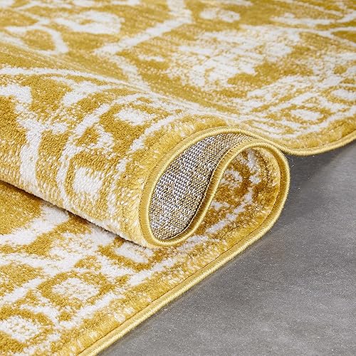 Miniatura 8 de Well Woven - Alfombra de corredor con diseño de lazo de Concetta marroquí enrejado gris estilo Kilim, de 2 pies y 3 pulgadas x 7 pies y 3 pulgadas