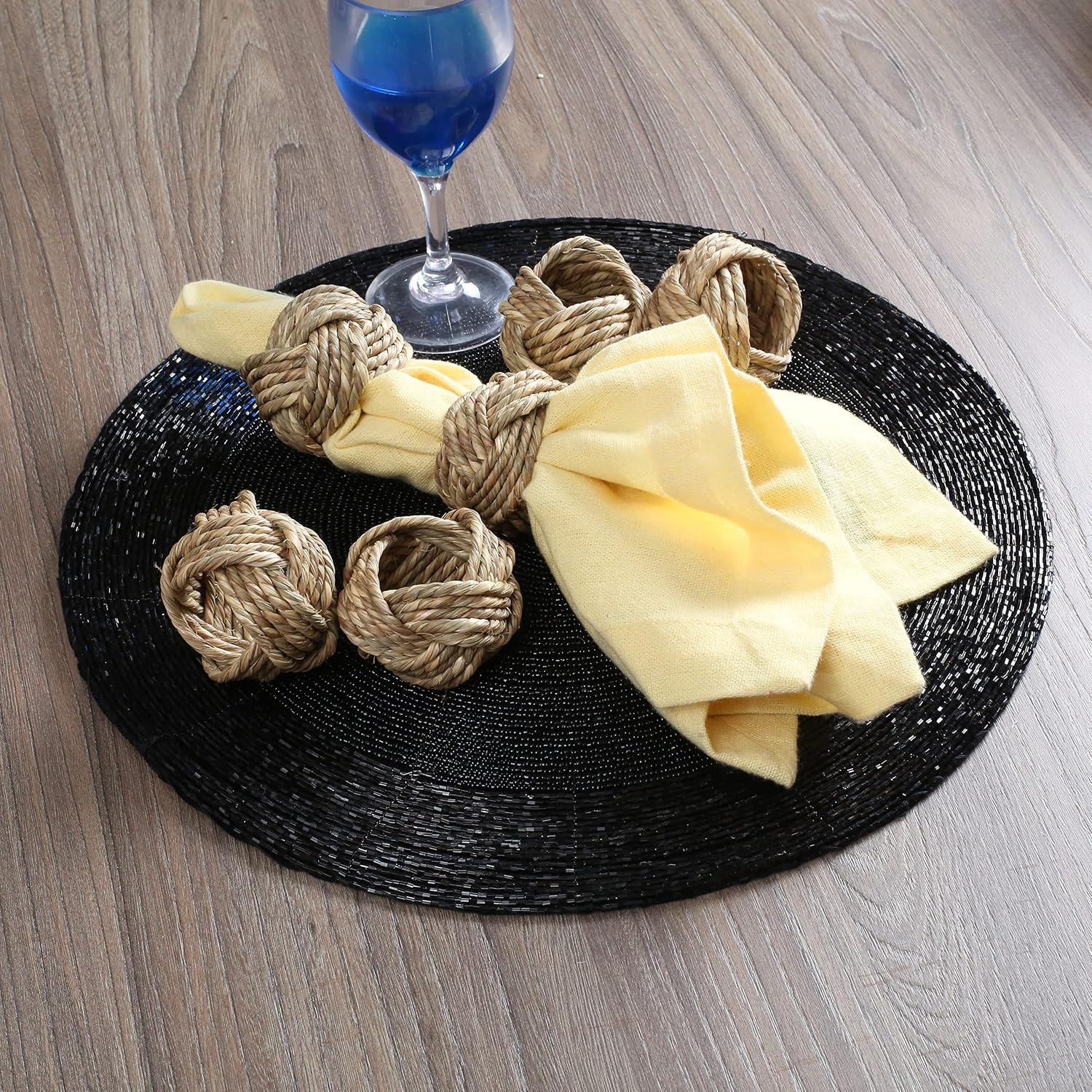 Napkin Rings Set of 12 - Elegant Napkin Holder for Cloth Napkins for Dining Table | Boho Home Decor for Easter, Holiday, Christmas, Everyday Dinner Party