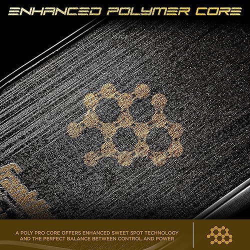 Miniatura 9 de Franklin Sports Paletas de pickleball Pro Serie Firma STK Fibra de Carbono Pickleball Aprobado USAPA - Núcleo de polipropileno
