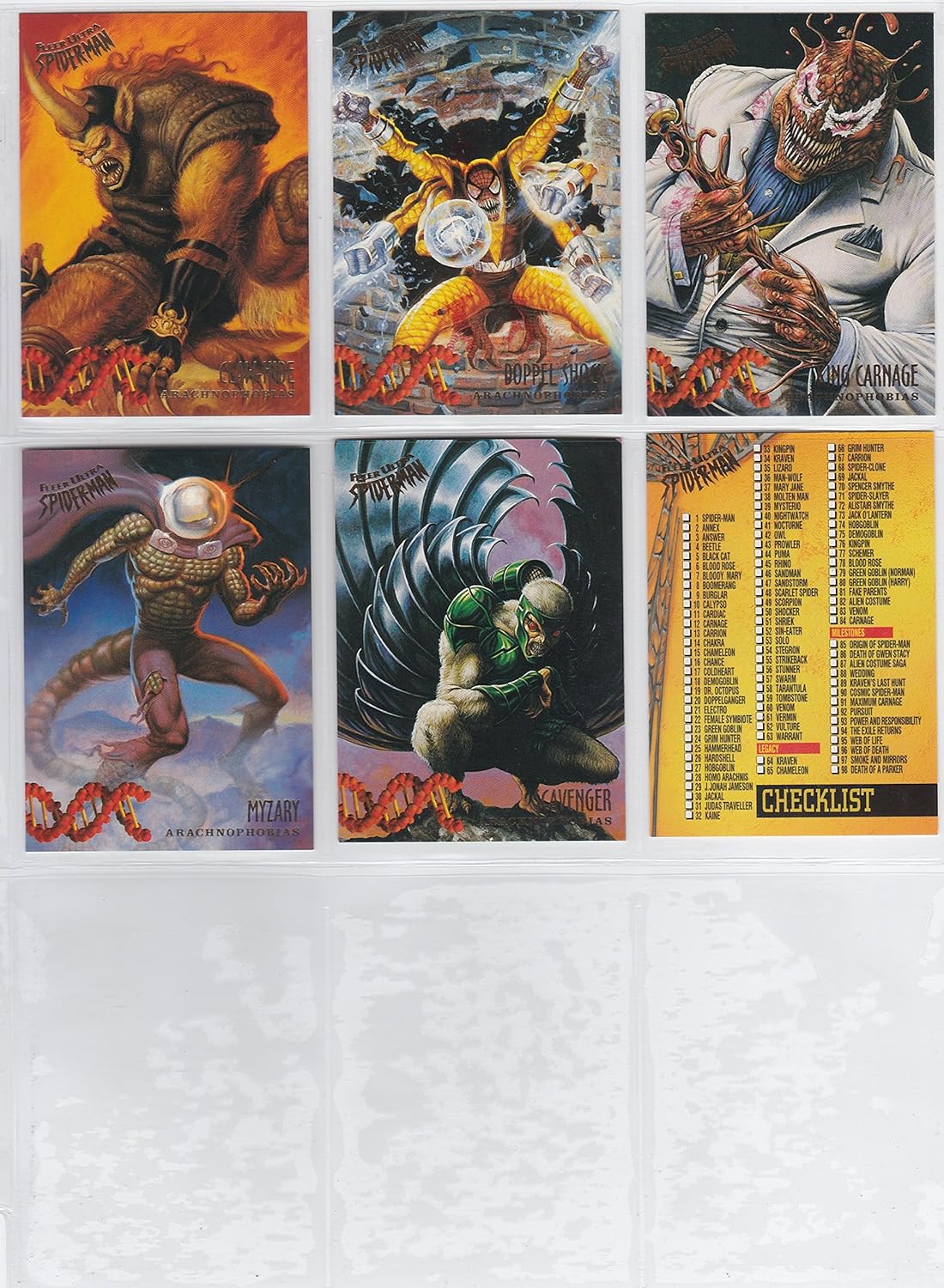 1995 Fleer Ultra Spider-Man Base Set of 150 Cards NM/M Marvel