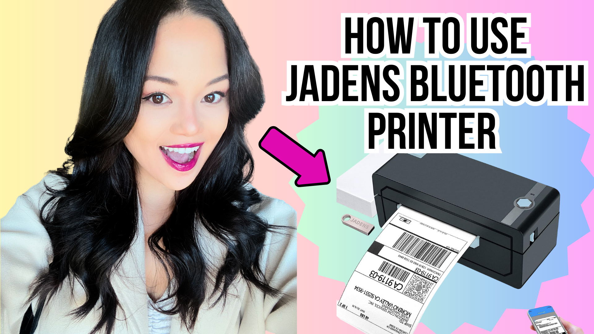 Watch THIS is HOW I print 4x6 Thermal Labels with Jadens Printer Watch THIS is HOW I print 4x6 Thermal Labels with Jadens Printer