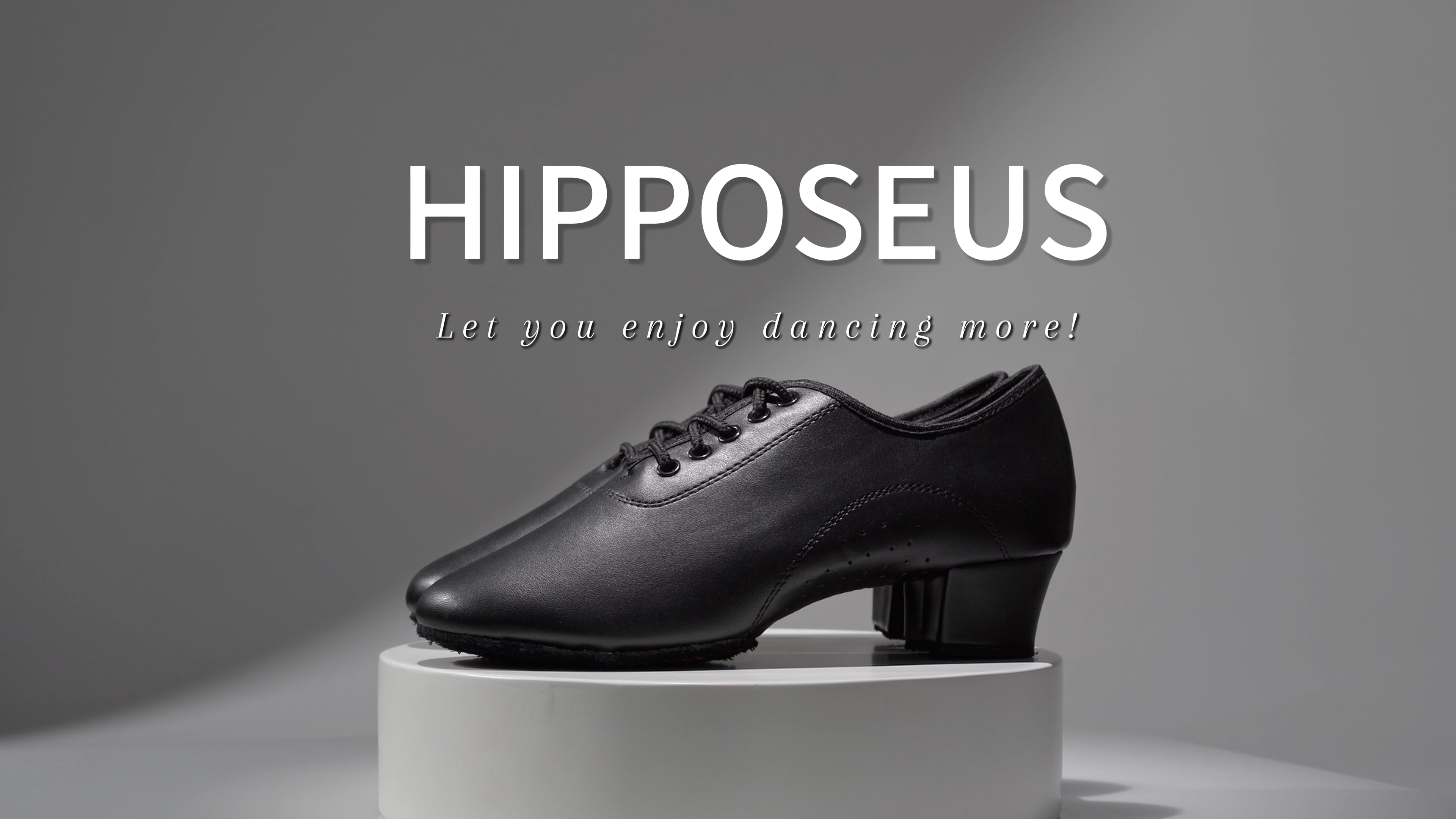 Scarpe Da Ballo Latino Americano HIPPOSEUS Per Uomo – Suola Scamosciata, Tacco Basso, Chiuse Con Lacci