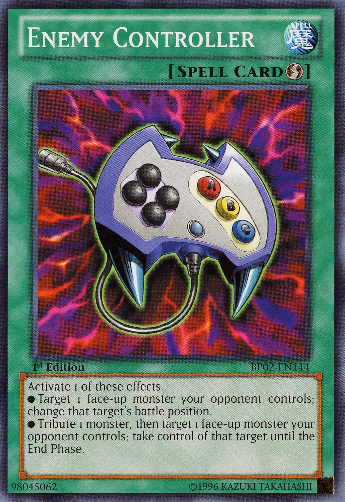 Amazon.com: YU-GI-OH! - Enemy Controller (BP02-EN144) - Battle Pack 2: War  of The Giants - 1st Edition
