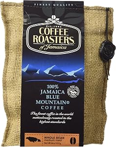 Coffee Roasters of Jamaica - 100% Jamaica Blue Mountain Whole Bean Coffee (8 oz))
