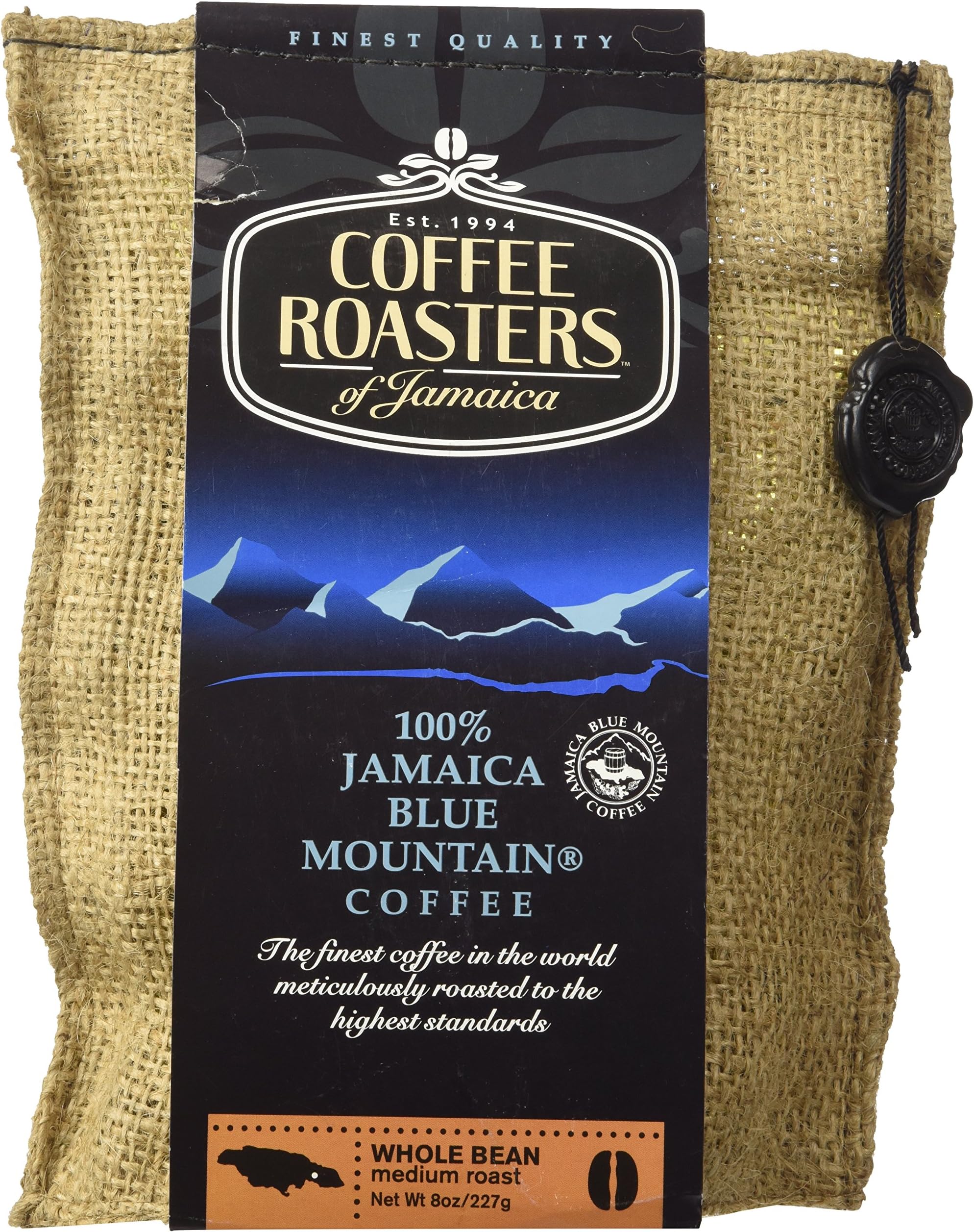 Blue Mountain Coffee 100% Jamaica Roasted Whole Beans