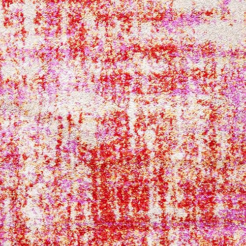 Miniatura 74 de SAFAVIEH Adirondack Collection Tapete de área XL, 12 x 15 pies, color crema y dorado, diseño abstracto moderno, no desprende pelusa y de fácil