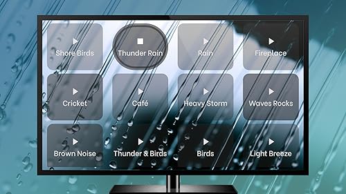 Heavy Rain and Thunder for Sleeping | Sleep Instantly with Heavy Rain Thunder For Fire TV Tablets