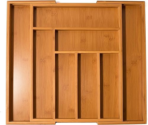 Miniatura 5 de BirdRock Home - Cajones organizadores de bambú, Natural