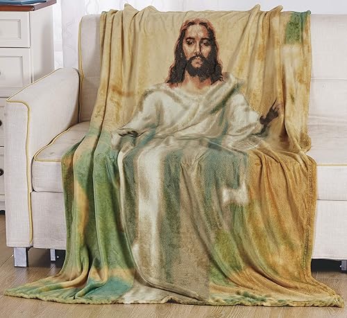 Manta de microfelpa sĂşper suave de 50 x 70 pulgadas de Jesucristo Religioso Manta de microfelpa sĂşper suave de 50 x 70 pulgadas de Jesucristo Religioso