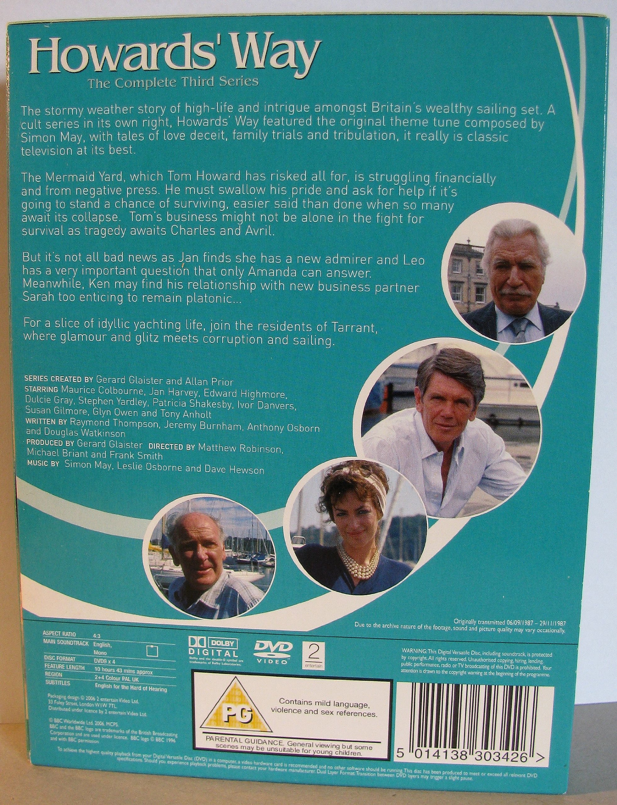 Howards' Way Serie 3 en DVD con la estética náutica original de los años 80 británicos