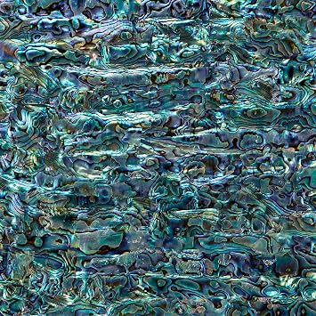 Abalone Shell Inlay Veneer for DIY or Professional Inlay Embellishments - Sustainable New Zealand Paua Natural- With 3M Double Sided Tape Backing - 9.45"X2.75"