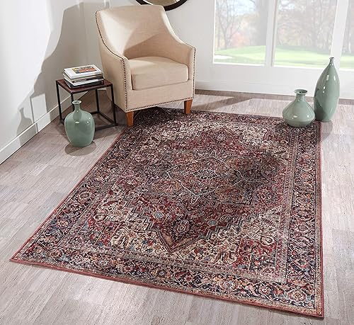 Miniatura 2 de Momeni Alfombra Karachi, 2 x 3 pies, color borgoña
