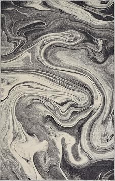 KAS Rugs New Home Scott Marble Area Rug - Grey 33" x 411"