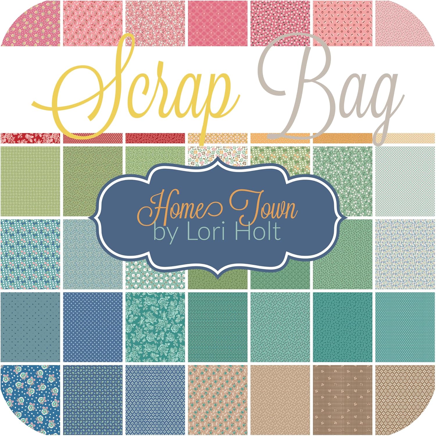 Home Town Scrap Bag (Approx 2 Yards) by Lori Holt for Riley Blake 2 Yards DIY Quilt Fabric