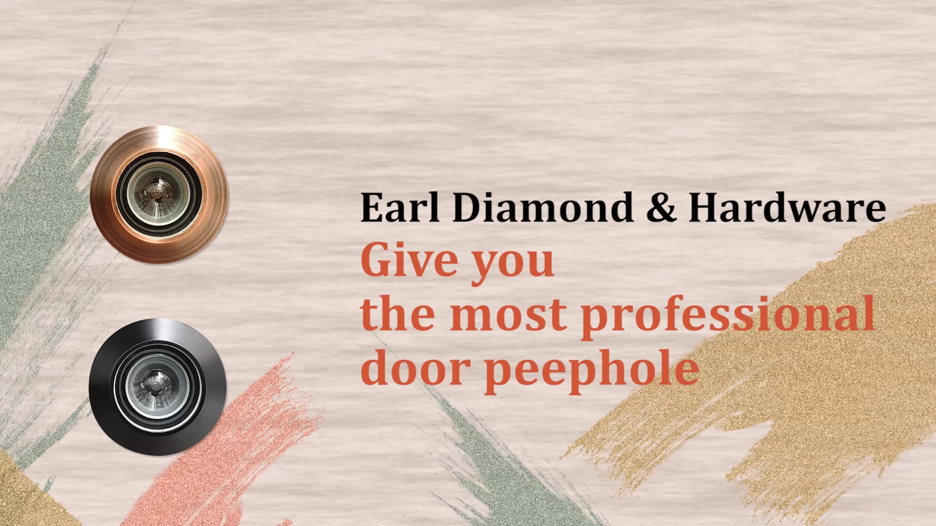 Earl Diamond - Security Peep Holes for Front Door, Solid Brass 220