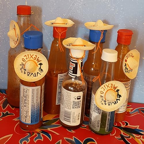 Miniatura 3 de Paquete de 12 sombreros mexicanos mini - Decoraciones de fiesta mexicana - Suministros para fiestas de mesa del Cinco de Mayo