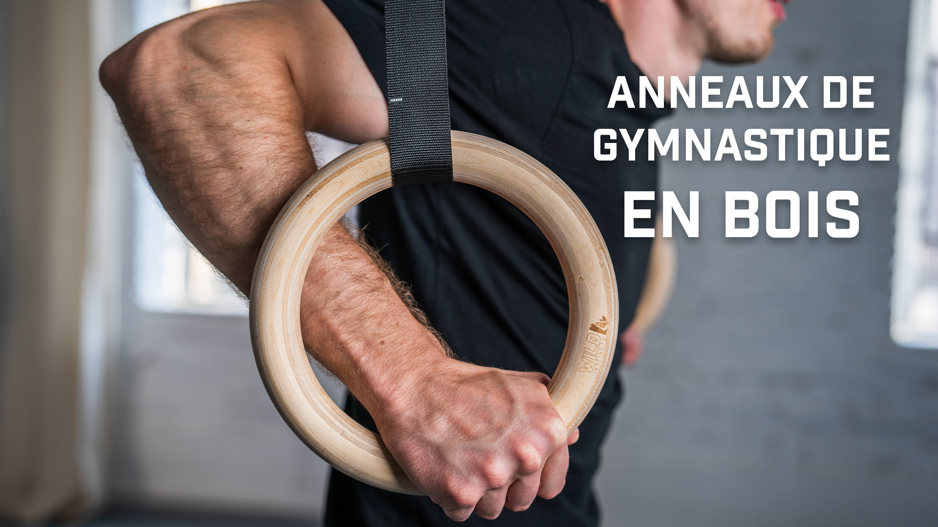 Wild Instincts Anneaux De Gymnastique En Bois 32mm Avec Sangles - Kit Complet Calisthénics Avec Sac De Transport