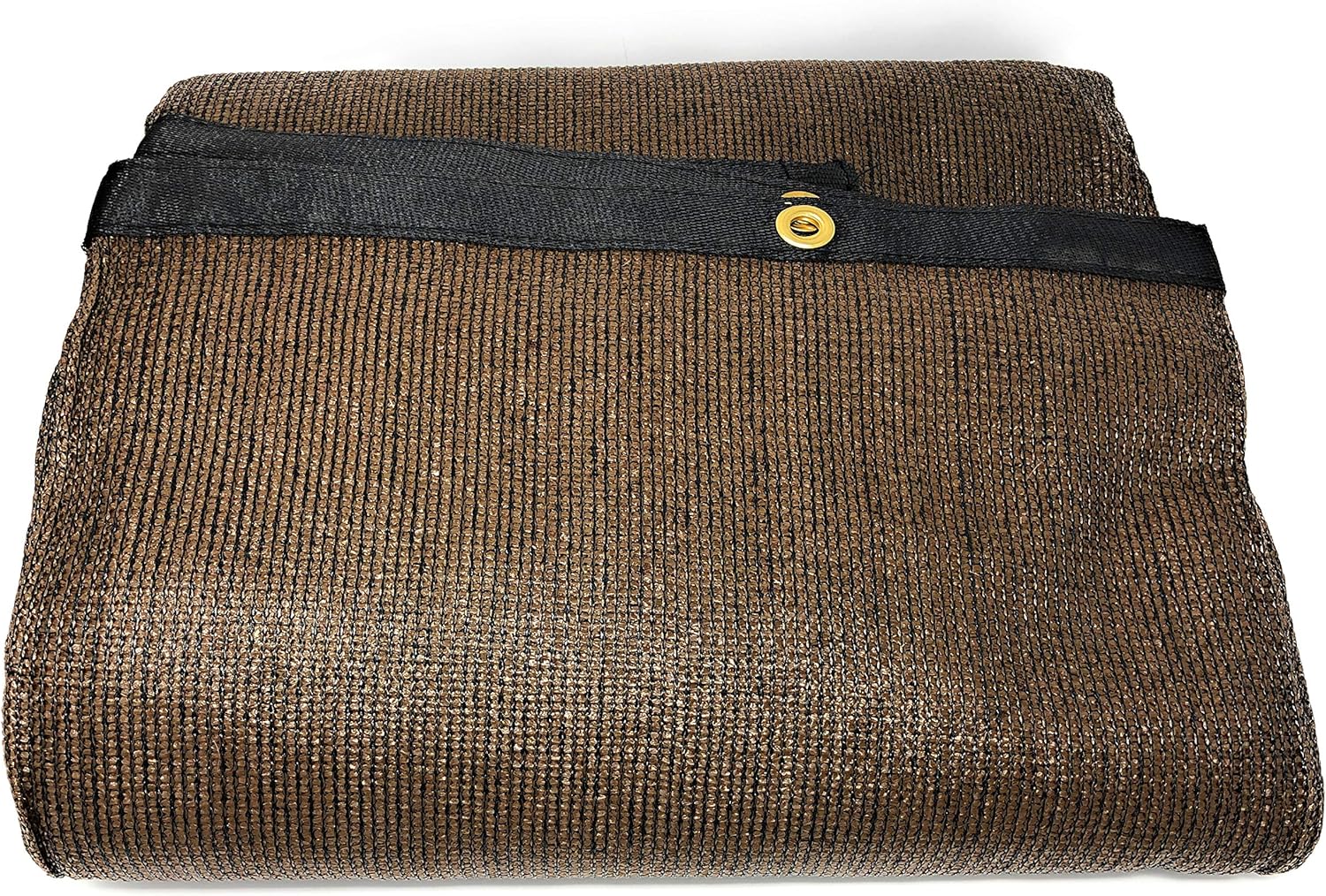 5’ X 50’ Dark Brown UV Rated 85% Blockage Fence Privacy Screen Windscreen Shade Cover Fabric Mesh Tarp W/Grommets (145gsm)
