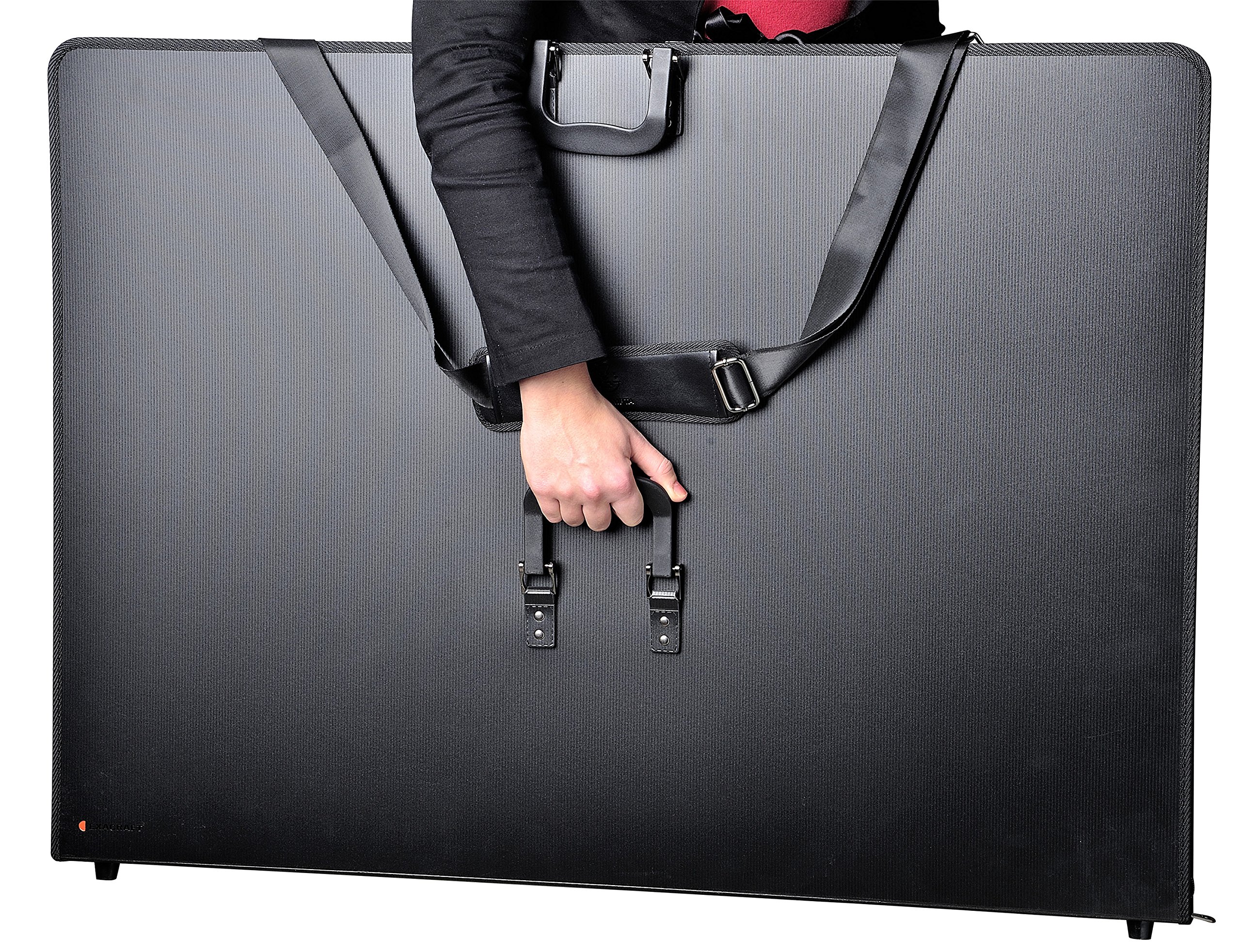 Clairefontaine ZPC-A1Z - Un press book polypro (plastique) 59,4X84 cm fermeture zip, Noir
