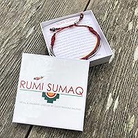 Vista 56 de Colorful Bracelet for Men and Women with Hematite Stones: Handmade Designer Adjustable Multistrand String Knotted Macrame Friendship Bracelet