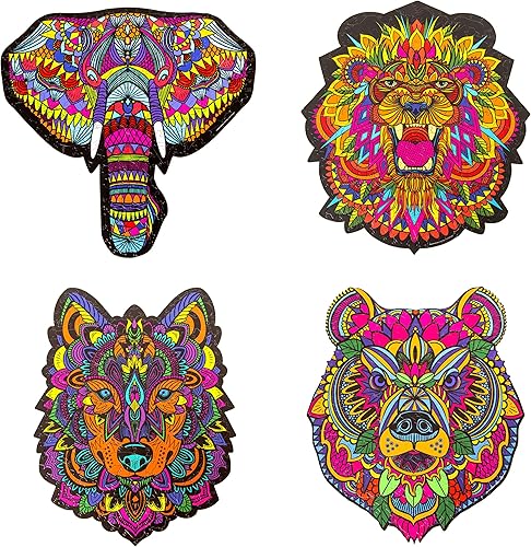 Miniatura 6 de Hidden Shapes - Rompecabezas para adultos - 300 piezas - Dibujado a mano - 75 formas ocultas únicas - Gran regalo para mamá, papá, adolescentes,