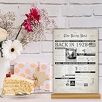 Vista 3 de Tarjeta de cumpleaños número 97, tarjeta jumbo de feliz cumpleaños para hombres o mujeres nacidos en 1928, regalos divertidos grandes para papás