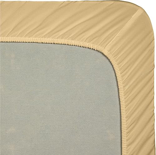 Miniatura 3 de Clara Clark Supreme 1500 Collection - Juego de sábanas de 4 piezas, tamaño Queen, color dorado camello