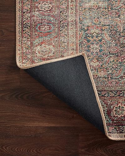 Miniatura 5 de Loloi II colección Wynter WYN-09 - Alfombra de pasillo tradicional de 2 pies 6 pulgadas x 12 pies 0 pulgadas, color ónix y multicolor