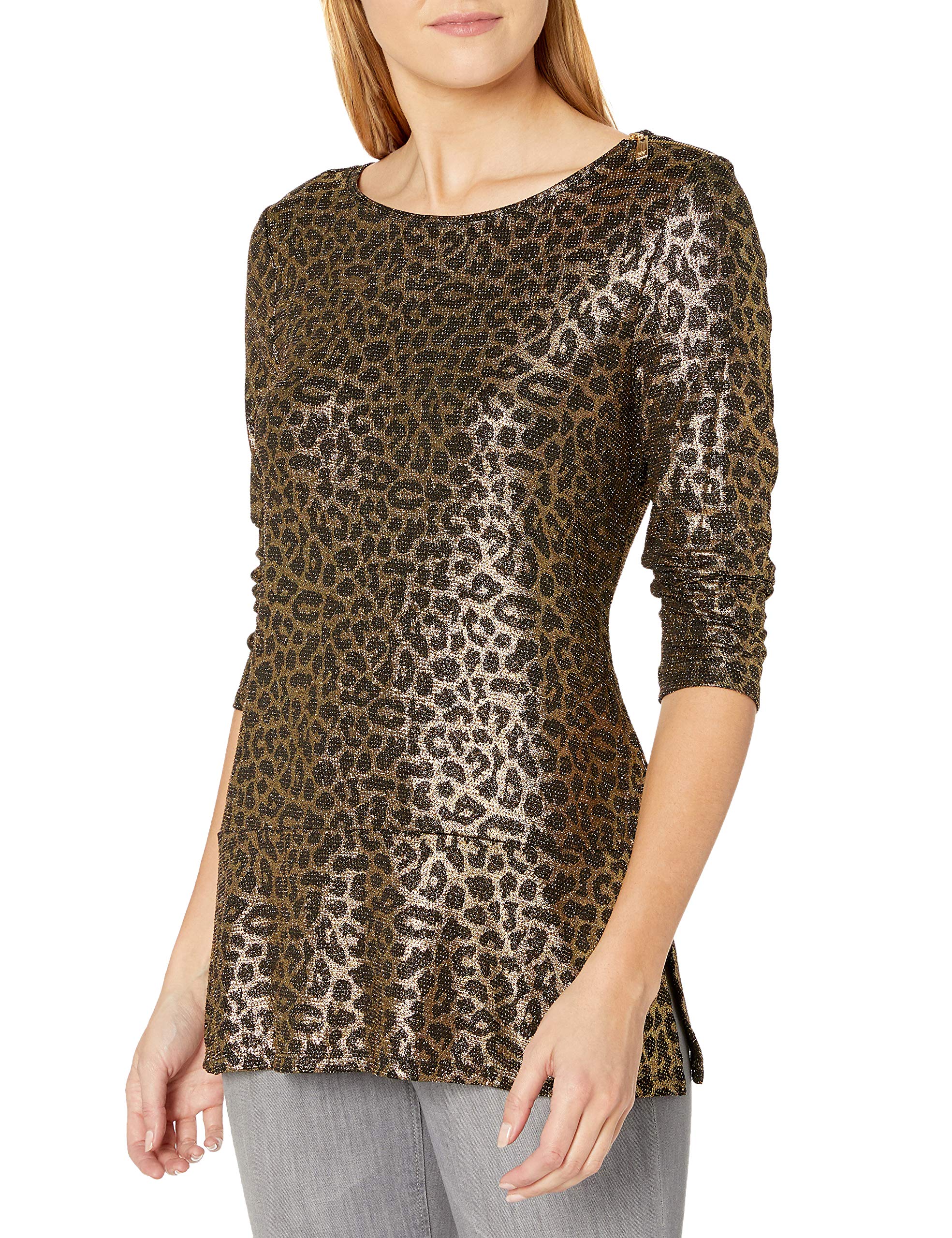 Chaus Womens Sleeve Zip Shoulder Top Shirt Desertcart INDIA