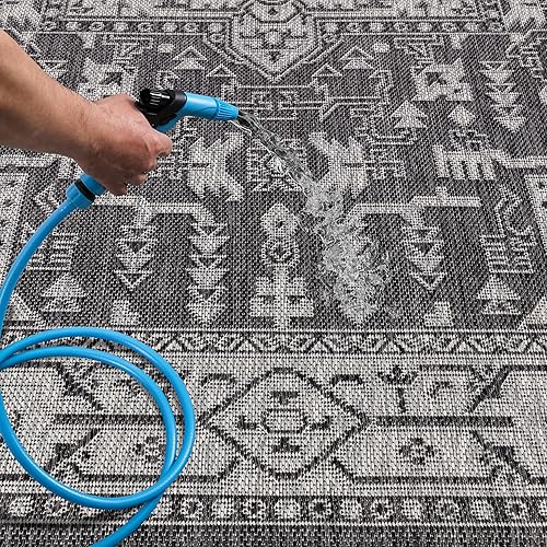 Miniatura 5 de Keen Home Design Terrace - Alfombra lavable de 8 x 10 pies para patio, cocina, balcón, playa, jardín, terraza y porche, tamaño 7 pies 7 x 10 pies