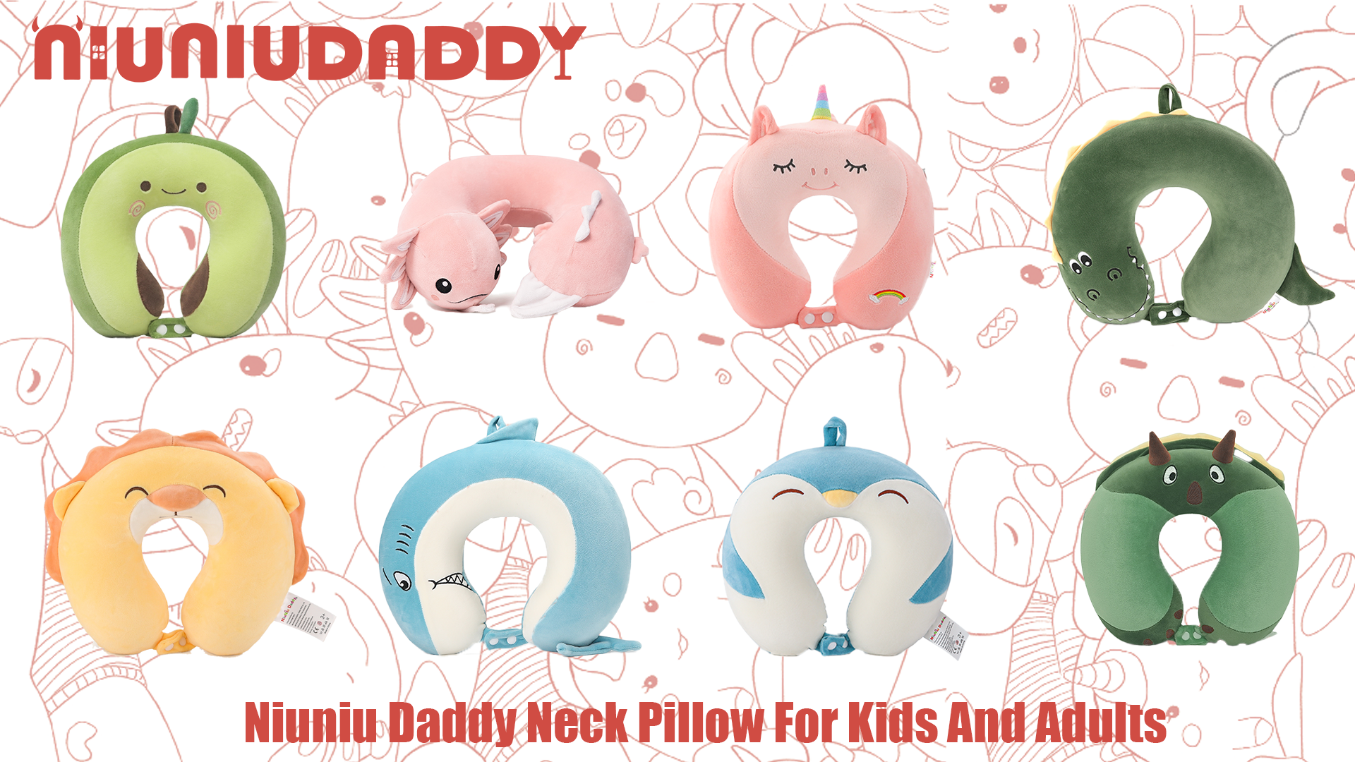 Amazon.com: Memory Foam Kids Travel Neck Pillow for Ages 9+, Blue