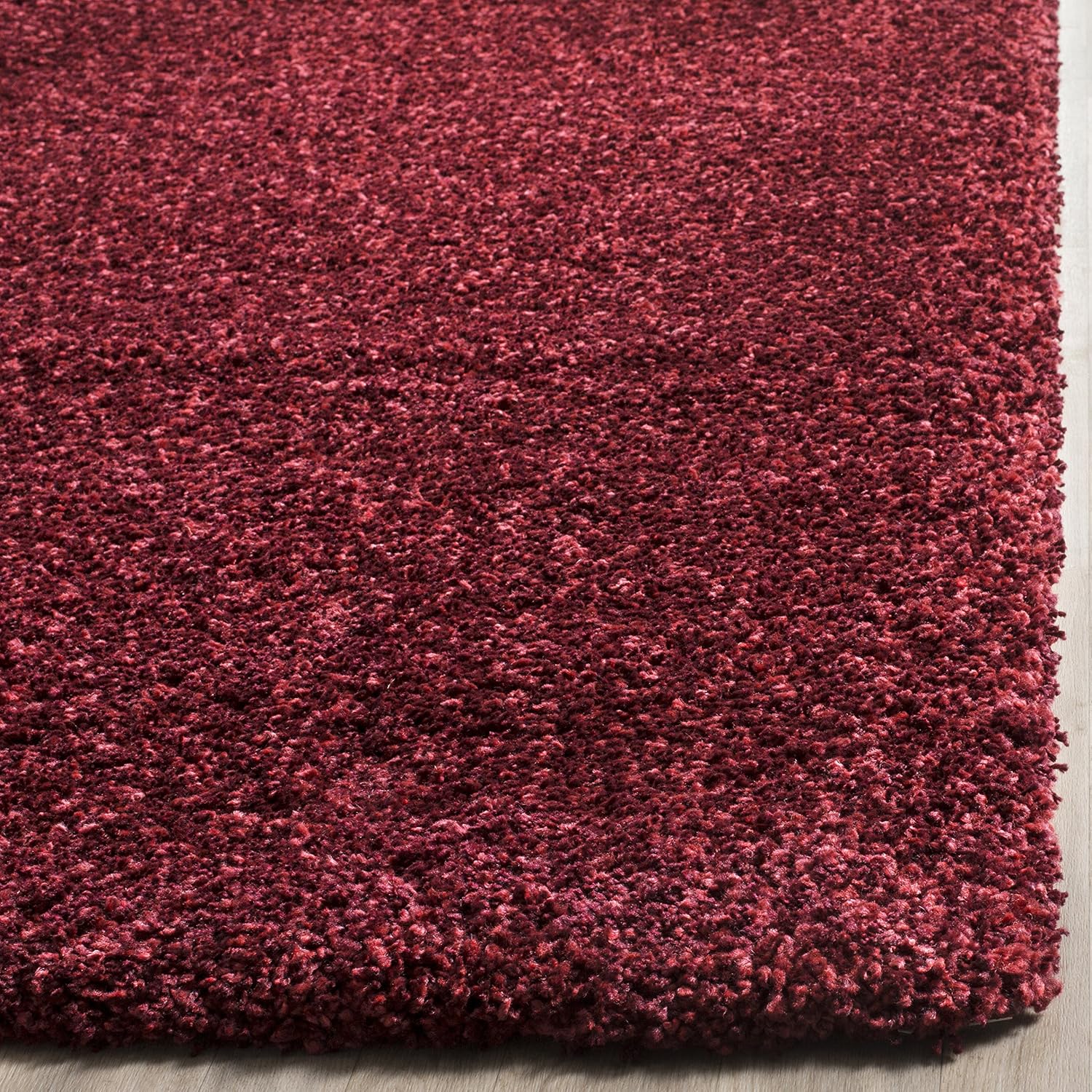 SAFAVIEH Area Rug 8x10 - California Shag Collection - Large - Maroon, Non-Shedding & Easy to Clean, Ultra Plush Thick Pile, Ideal for Living Room, Bedroom, Dining Space (SG151-4242)