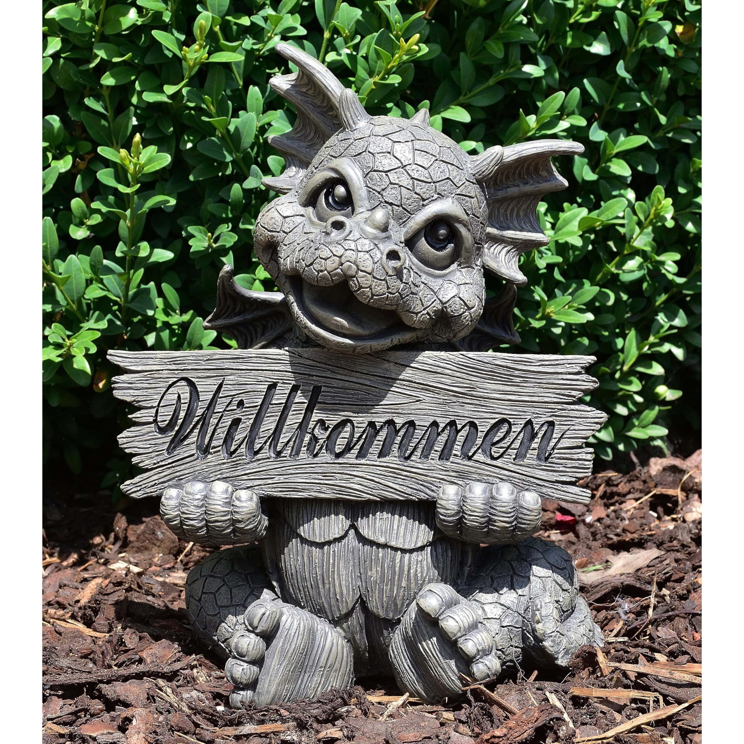 MystiCalls Gartendrache Welcome - Willkommen, Drache, Garten
