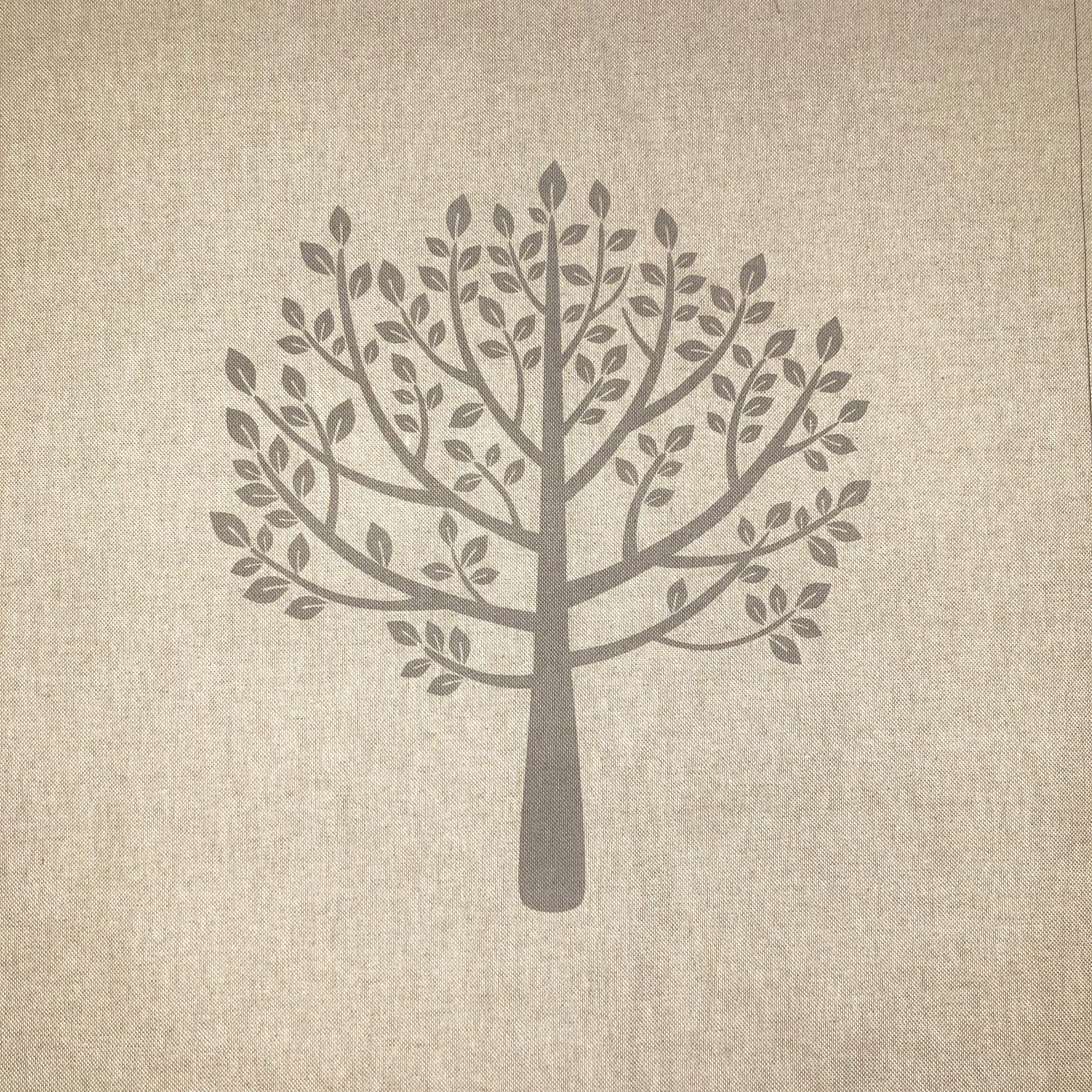 Discover Lifestyle & Fashion Fabrics Grey Mulberry Trees Print Design Cotton Rich Linen Look Fabric For Bunting Blinds Craft Quilting Patchwork & Upholstery | Sold Per Panel (Grey)