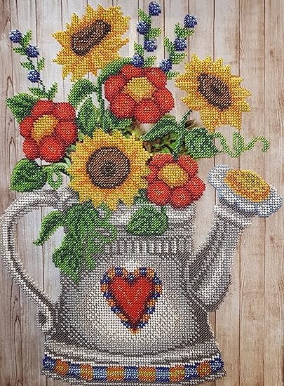 Amazon Co Jp ビーズ刺繍 ニードルポイント ハンドクラフトキット ガーデン水やり缶タペストリー ビーズクロスステッチキット 花柄 ビーズステッチ ボーダード ホビー Amazon Co Jp ビーズ刺繍 ニードルポイント ハンドクラフトキット ガーデン水やり缶タペストリー ビーズクロスステッチキット 花柄 ビーズステッチ ボーダード ホビー