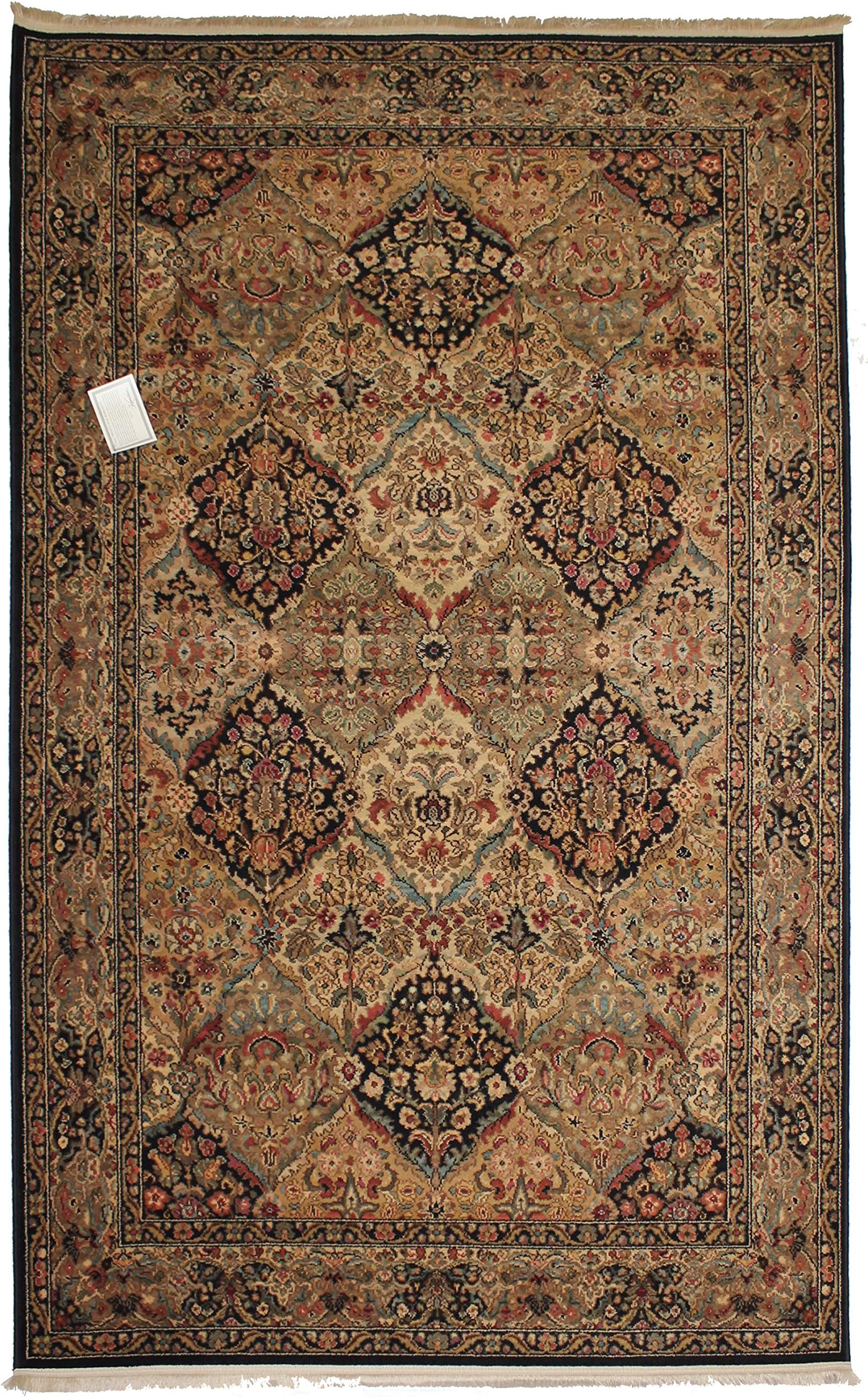 Karastan Empress Kirman Black Rug 724 (8'8" x 10'6")