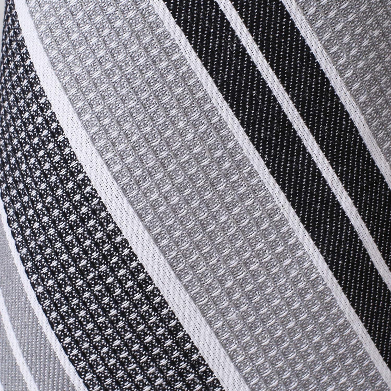 Goroly Home Kitchen Towels 18x28 Inch, Set of 6, Honey Comb Design, Super Absorbent, Quick Dry, Soft, 100% Cotton Dish Towels for Wiping Hands, Drying Dishes, Cleaning Dishcloths Set - Black Grey