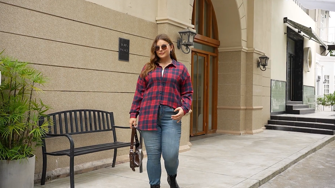 Amazon.com: Nemidor Womens Plus Size Casual Plaid Shackets Shirts