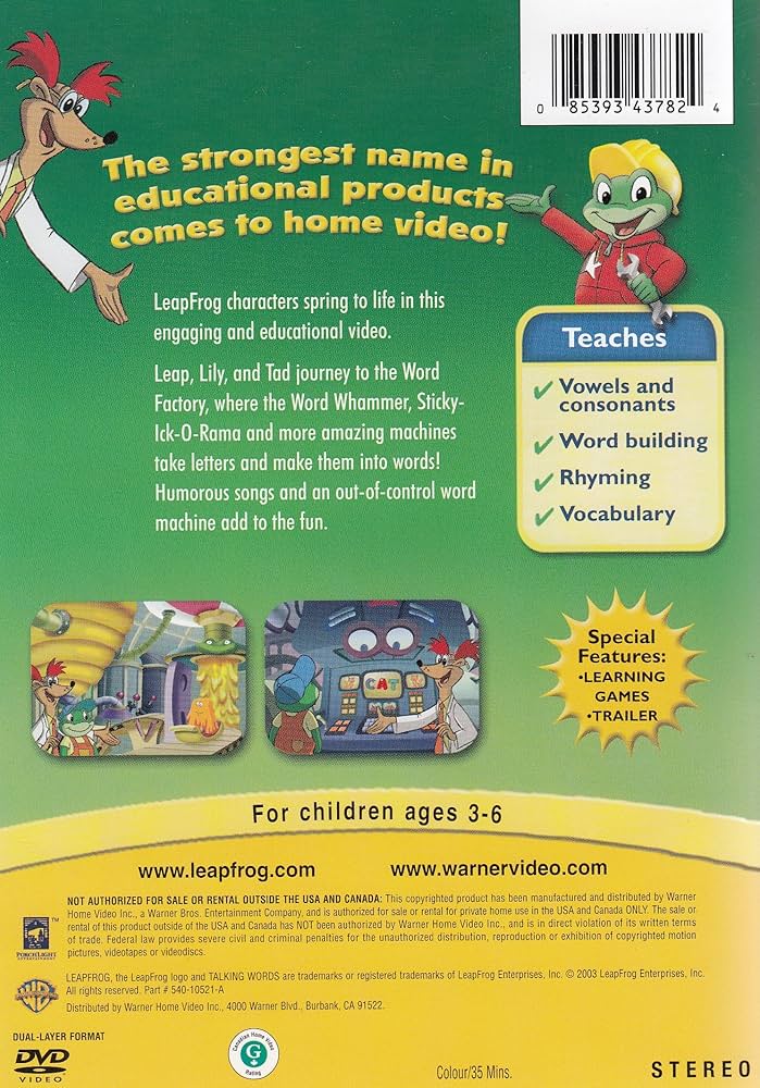 Leapfrog: Talking Words Factory: Amazon.ca: Movies & TV Shows