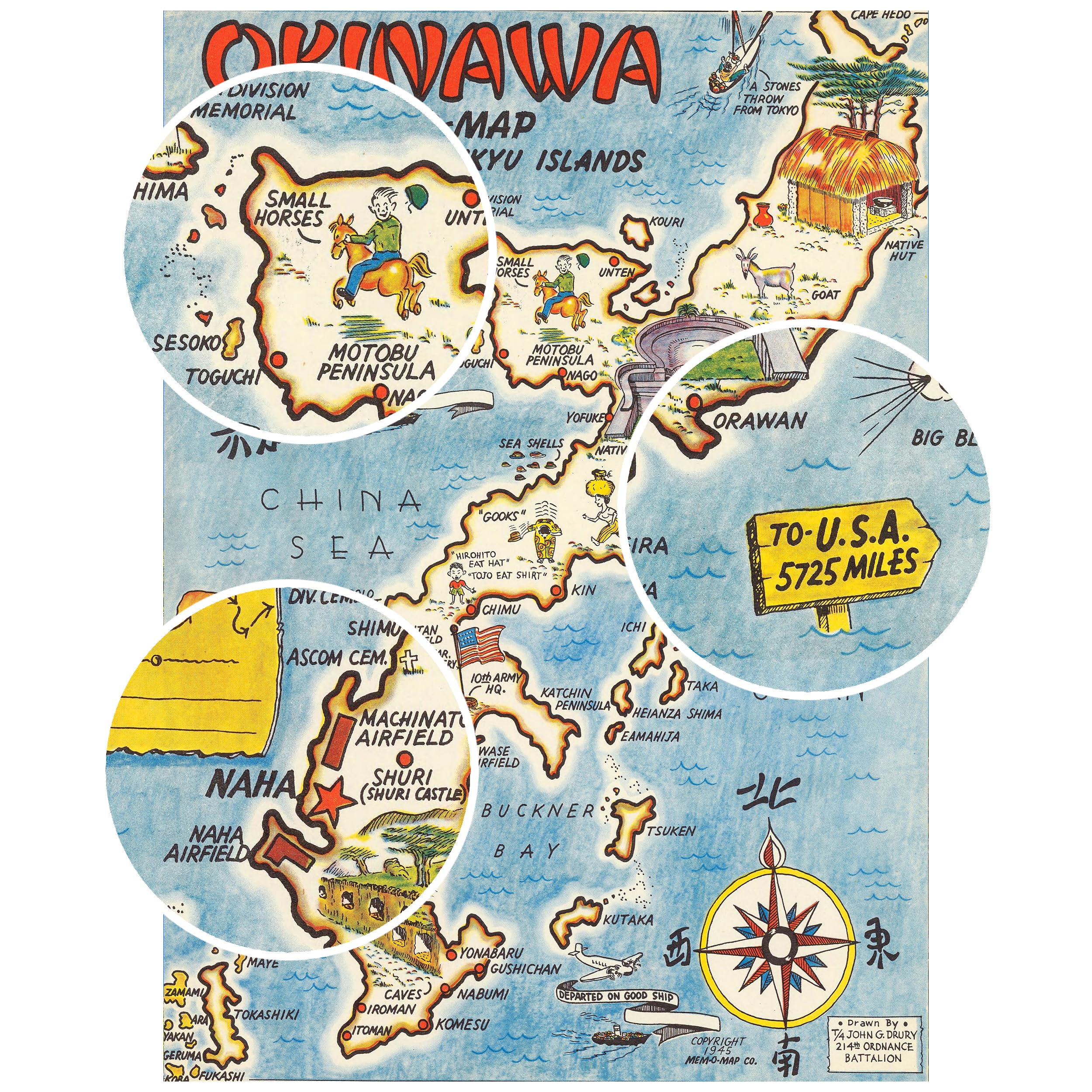 Amazon.com: Okinawa Map 1000 Piece Jigsaw Puzzle for Adults | 1000