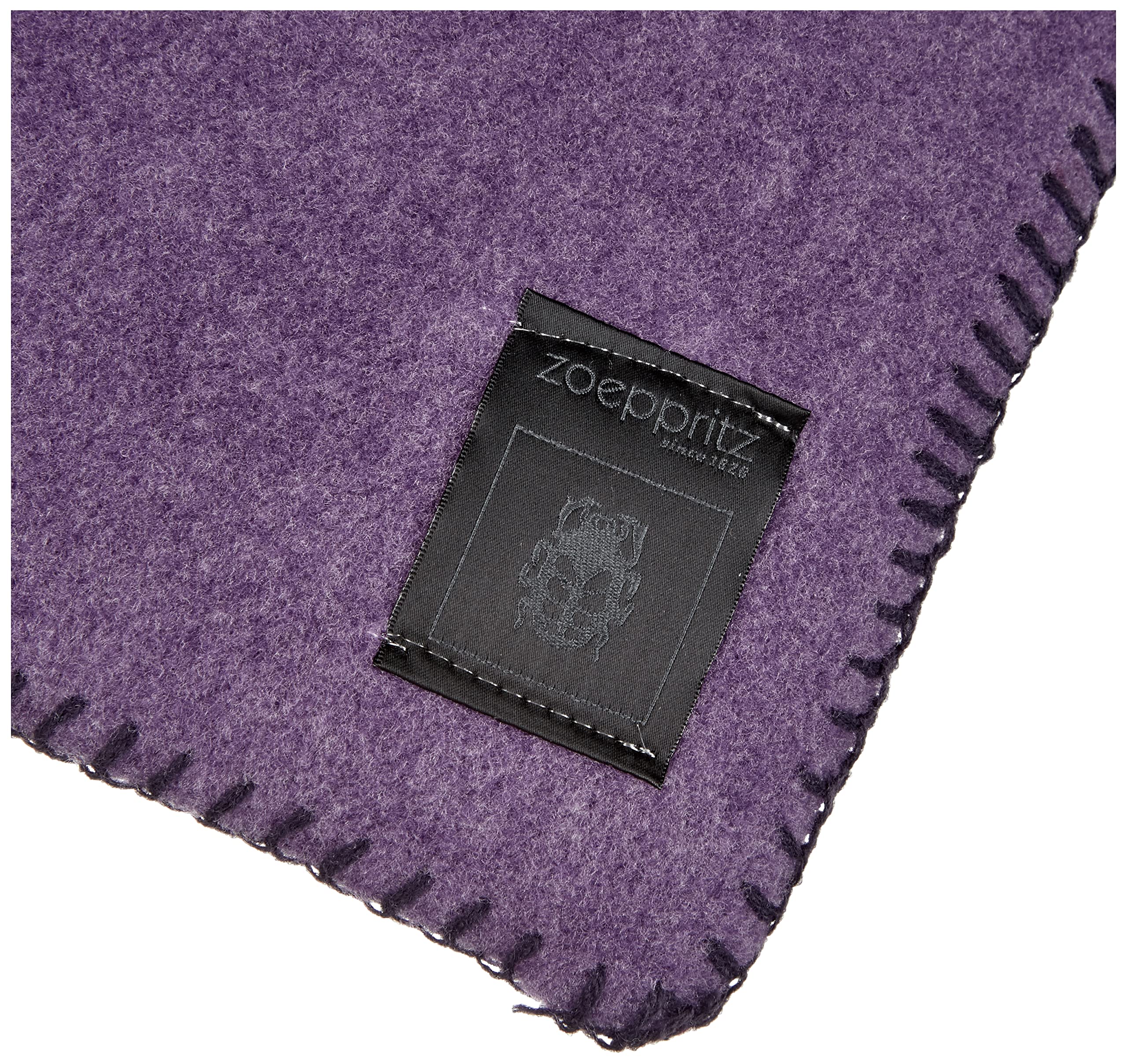 zoeppritz since 1828' Coperta, 110 x 150 cm, 490 Melanzana