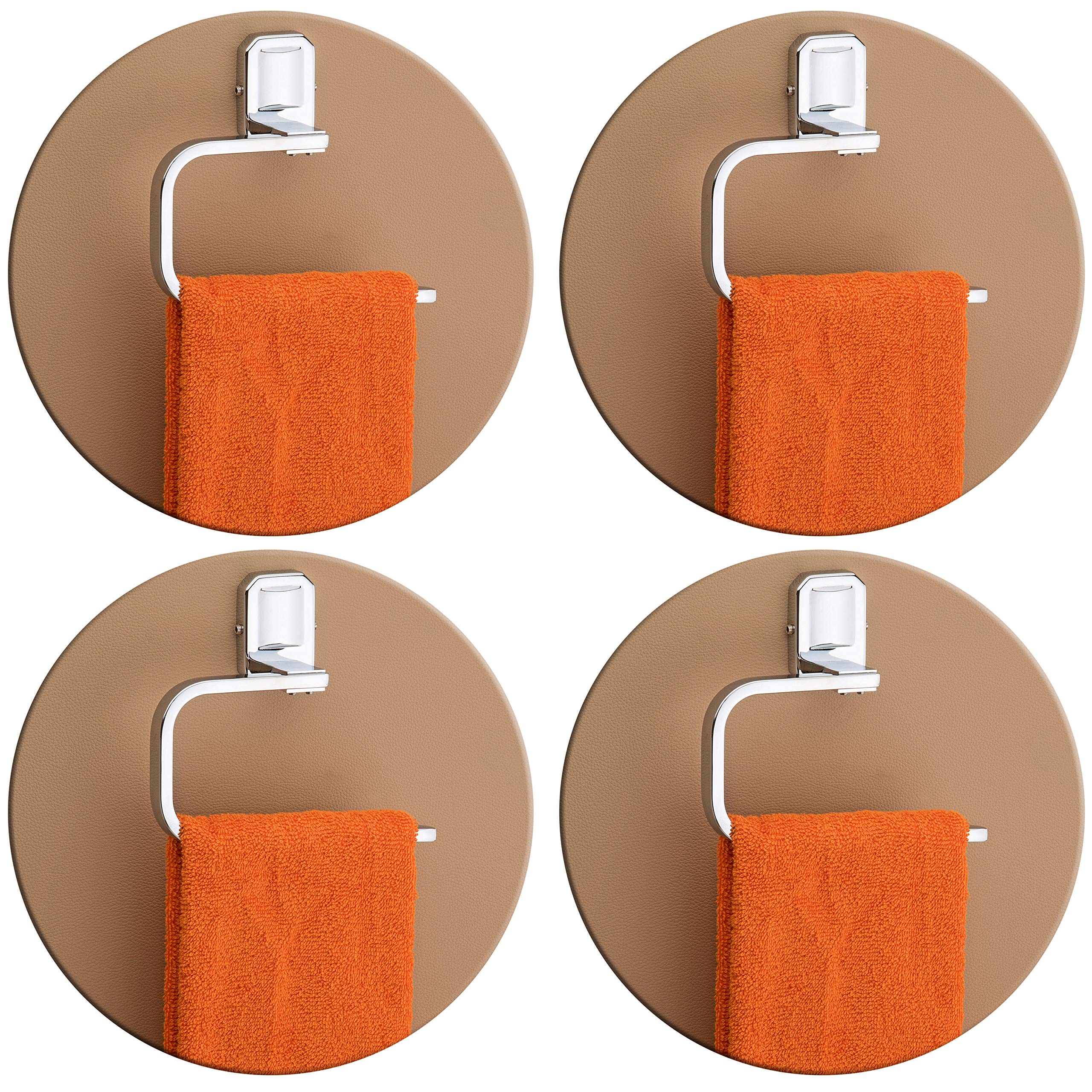 Plantex 304 Grade Stainless Steel Towel Holder for Bathroom/Napkin Hanger for Washbasin/Towel Ring/Bathroom Accessories - Pack of 4, Cute (Chrome) (B07XPCQ5GY) Amazon Price History, Amazon Price Tracker