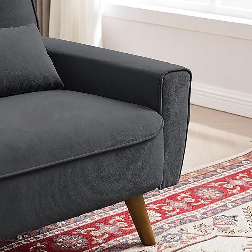 Miniatura 8 de Sofá biplaza de 48 pulgadas, sofá biplaza de 2 plazas, sofás pequeños modernos de mediados de siglo para sala de estar, dormitorio, apartamento, 2