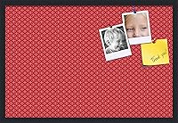 Vista 170 de PinPix Tablero de anuncios de corcho de 20 x 14 pulgadas. Este tablero decorativo enmarcado viene con diseño de círculos B W y un marco negro