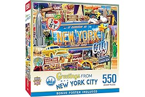 Masterpieces 550 Piece Jigsaw Puzzle for Adults and Family: Greetings from the Big Apple