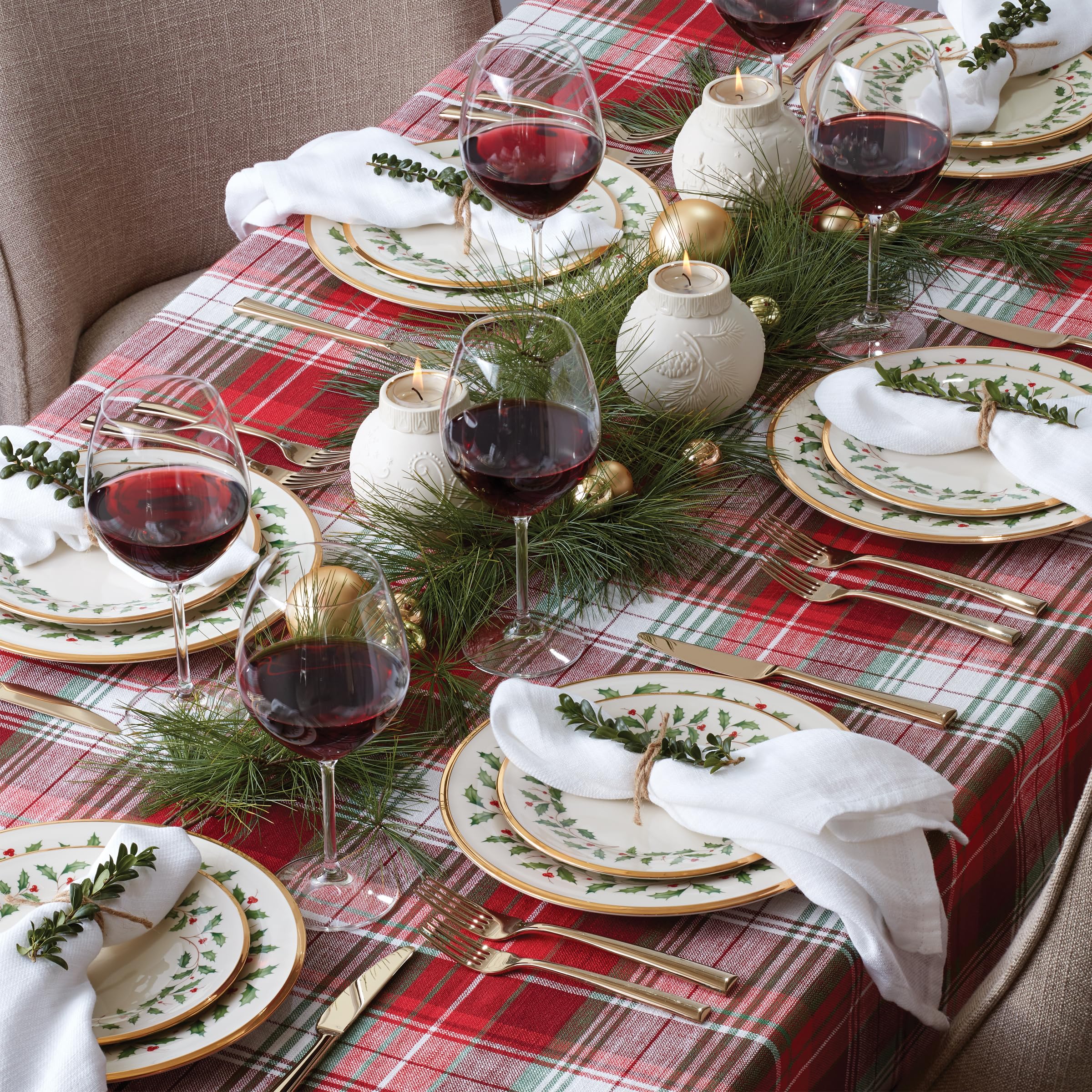 Amazon.com | Lenox 883430 Holiday 3-Piece Place Setting, Christmas