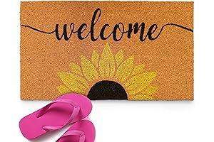 MAINEVENT Sunflower Welcome Mat 30x17 Inch, Sunflower Door Mat Outdoor