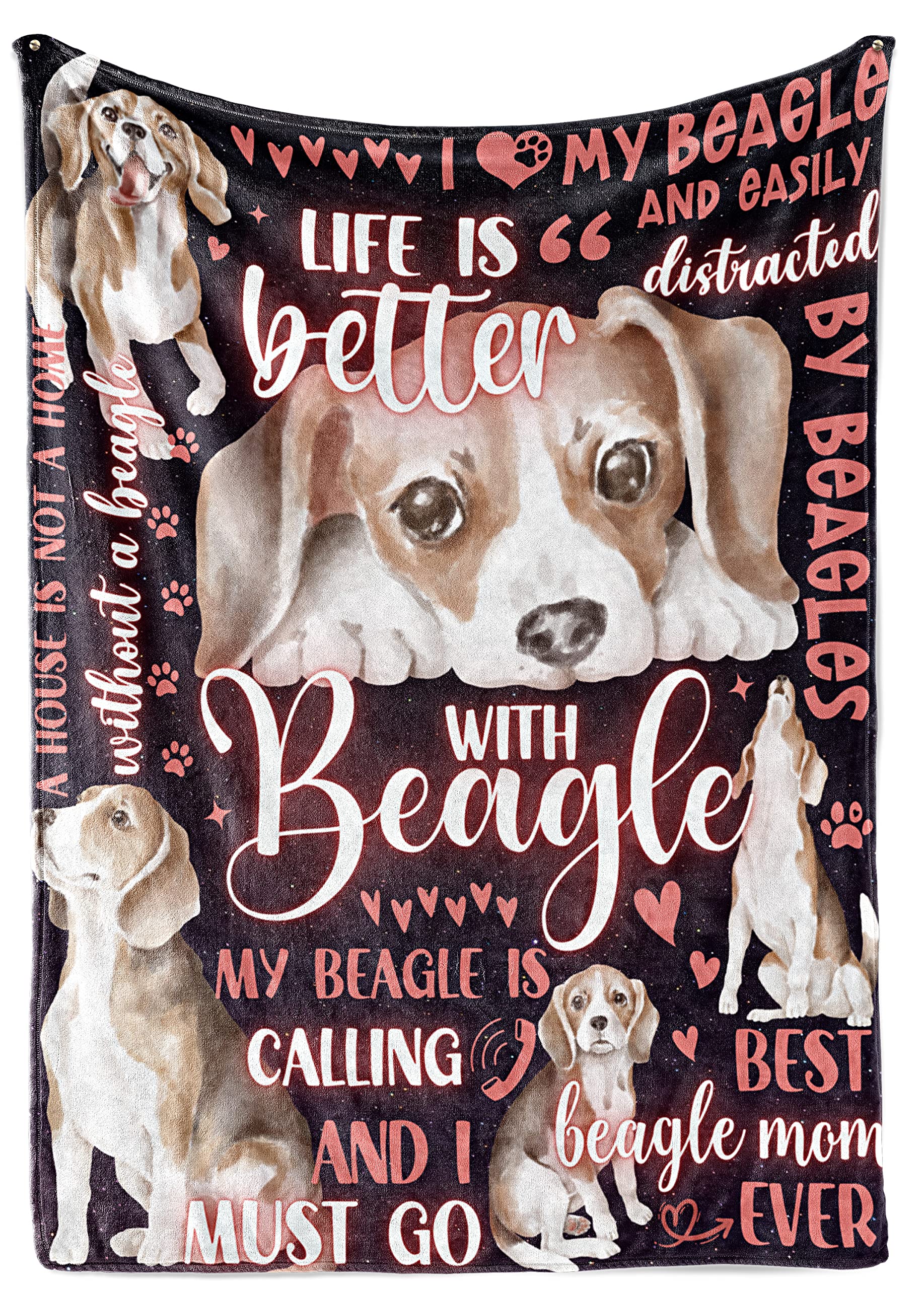 InnoBeta Super Soft & Skin Friendly Flannel Blanket, Best Dog Mom Gifts, 50 x 65 inches